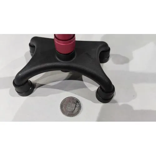 Bastone in alluminio anodizzato, puntale base quadripode, colore Midnight - Brio, portata max 110 kg.