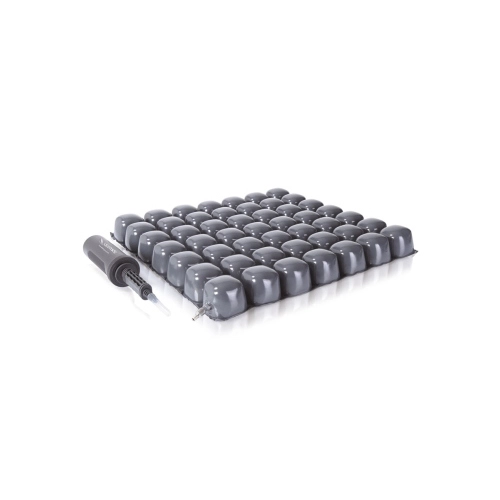 CUSCINO ANTIDECUBITO A BOLLE D’ARIA (41x41 x 5cm)(1 sezione) A MICROINTERSCAMBIO IN PU - CON POMPA DI GONFIAGGIO E FODERA ELASTICA IMPERMEABILE - ALTEZZA 6 cm - Misure: 40 x 40 x 6 -