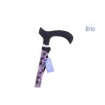 Bastone in alluminio fantasia Purple, manico Derby - Brio, portata max 100 kg.