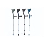 Stampelle avambraccio con impugnatura anatomica morbida - Brio, colore Nero, portata max 136 kg.