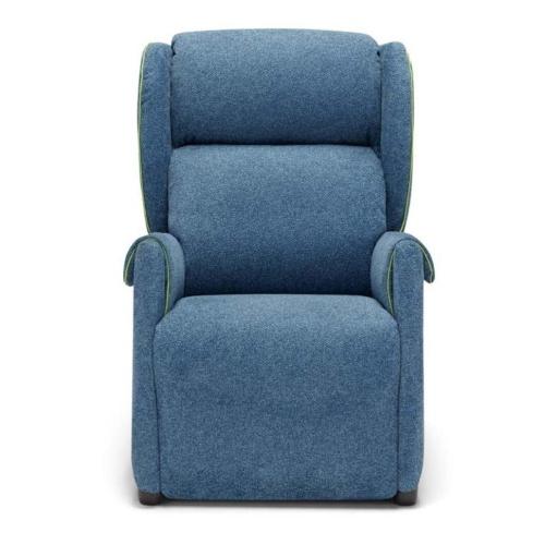 JOY - Poltrona relax, colore (Rich 2121), 70x82xh109 cm. Lift-Relax a 2 motori con funzione alzapersona (metti in piedi), roller system, doppia tavoletta prolunga piedi e Bordino Decò in tessuto (Boing 08). Portata 130 kg.