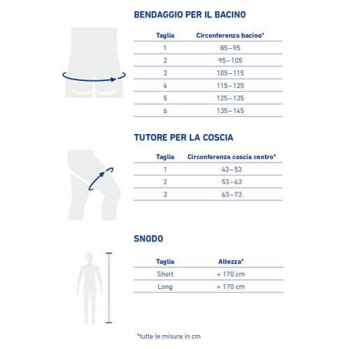 CoxaTrain Bauerfeind Snodo Short (altezza paziente < 170 cm) - Colore Titan: componente snodo del sistema CoxaTrain per coxartrosi.