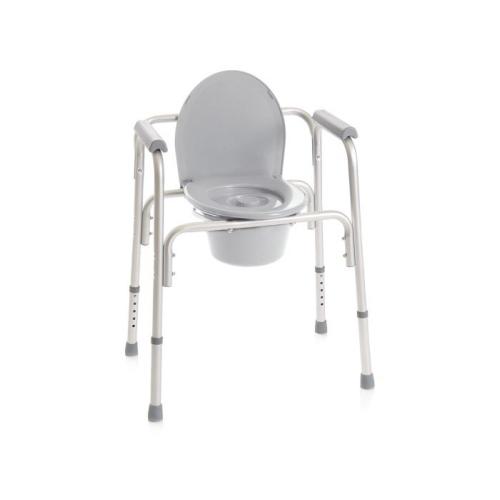 Rialzo stabilizzante per WC 4 funzioni in 1, alluminio anodizzato, versione fissa. Portata max 130 kg.