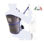 Imbracatura per verticalizzatore Modello Dorsale, indicato per utilizzo con sollevatori e verticalizzatori compatibili, per il trasferimento assistito di persone con ridotta autonomia motoria.