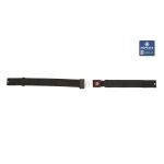 Cintura di sicurezza con chiusura tipo auto, nastro in nylon resistente, lunghezza regolabile 80-123 cm, per carrozzine e sedie comode, chiusura di sicurezza tipo auto, lunghezza regolabile 80÷123 cm, nastro in 100% nylon.