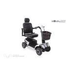 Scooter elettrico smontabile pieghevole, seduta L 46 x P 41 cm. Motore 600W, velocità max 10 km/h, autonomia oltre 34 km, portata max 158 kg, sedile girevole e ribaltabile, sospensioni, cruscotto e porta USB.