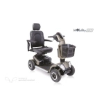 Scooter elettrico smontabile pieghevole, seduta L 46 x P 41 cm. Motore 800W, velocità max 13 km/h, autonomia oltre 36 km, portata max 158 kg, sedile girevole e ribaltabile, sospensioni, cruscotto e porta USB.