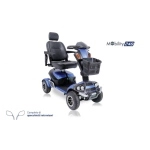 Scooter elettrico smontabile pieghevole, seduta L 46 x P 46 cm. Motore 1100W, velocità max 15 km/h, autonomia oltre 49 km, portata max 180 kg, sedile girevole e ribaltabile, sospensioni e porta USB.