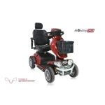 Scooter elettrico smontabile pieghevole, seduta L 46 x P 46 cm. Motore 1650W, velocità max 15 km/h, autonomia oltre 45 km, portata max 203 kg, sedile girevole e ribaltabile, cruscotto LCD e porta USB.