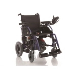Carrozzina elettrica pieghevole ESCAPE DX, con luci, seduta 41 cm. Motore 2x200W, velocità max 6 km/h, autonomia 32 km, leggera e facilmente trasportabile.