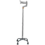 Quadripode base stretta con appoggio antibrachiale - Brio, portata max 130 kg, confezione da 4 pezzi.