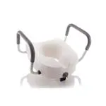 RIALZO PER WATER CON BLOCCO CENTRALE E BRACCIOLI - ALTEZZA 13 cm - BORDO INFERIORI INSERIMENTO WC 23,5x27,5 cm - DIMENSIONI 52x43x38 - ALTEZZA BRACCIOLO 20cm - PORTATA 110kg - FACILITA LA POSTURA CORRETTA - PESO 2,5 kg