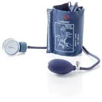 SFIGMOMANOMETRO AD ANEROIDE (senza fonendoscopio) - CASSA IN LEGA LEGGERA VERNICIATA BLU - MONOPALLA CON VALVOLA DI RITEGNO A SFERA - BRACCIALE IN NYLON CON CHIUSURA A VELCRO - LATEX FREE -