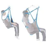 Imbracatura standard in rete, con poggiatesta, taglia S, portata max 250 kg, tessuto poliestere a rete.