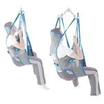 Imbracatura da toilette in rete, con poggiatesta, taglia S, portata max 250 kg, tessuto poliestere a rete strongtex.