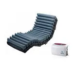 DOMUS 4 - KIT ANTIDECUBITO A CICLO ALTERNATO E STATICO – Materasso Nylon® + TPU traspirante/ impermeabile (90 x 200 x h. 20,3 cm) - SEAT INFLATE E MAX FIRM - 20 ELEMENTI INTERCAMBIABILI - COMPRESSORE CON REGOLAZIONE - Piaghe IV stadio