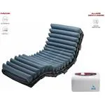 DOMUS 3 - KIT ANTIDECUBITO A CICLO ALTERNATO E STATICO - A 2 VIE - Materasso Nylon® + TPU traspirante/ impermeabile (200 x 90 x 20,3 h cm) 20 ELEMENTI INTERCAMBIABILI E COMPRESSORE CON REGOLAZIONE - PER PIAGHE DA DECUBITO FINO AL III STADIO