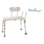 SEDILE DI TRASFERIMENTO PER VASCA IN HDPE (Polietilene) CON SEDUTA ANTISCIVOLO E SCHIENALE CON IMPUGNATURA - 2 PIEDI ANTISCIVOLO E 2 A VENTOSA