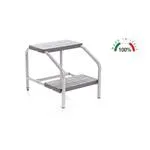 PREDELLINO A 2 GRADINI ANTISCIVOLO IN ACCIAIO VERNICIATO (Portata max: 150 kg)