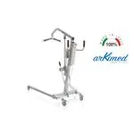 SOLLEVAMALATI ARKIMED ELETTRICO (Portata max 150 kg) - ATTUATORE LINAK, STRUTTURA IN ACCIAIO VERNICIATO, RUOTE PIROETTANTI (2 con freno), BASE REGOLABILE IN LARGHEZZA CON LEVA MANUALE