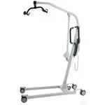 SOLLEVAMALATI ELETTRICO (Portata max 160 kg) ATTUATORE LINAK - STRUTTURA IN ACCIAIO VERNICIATO - RUOTE PIROETTANTI (2 con freno) - BASE REGOLABILE IN LARGHEZZA - PULSANTE PER STOP DI EMERGENZA