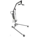 SOLLEVAMALATI ELETTRICO (Portata max 205 kg) ATTUATORE TIMOTION - STRUTTURA IN ACCIAIO VERNICIATO - RUOTE PIROETTANTI (2 con freno) - BASE REGOLABILE IN LARGHEZZA - PULSANTE PER STOP DI EMERGENZA