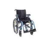 CARROZZINA DYNE - SEDUTA 50 cm - PESO 16 kg - IN ALLUMINIO A DOPPIA CROCIERA - LEGGERA E PIEGHEVOLE - RUOTE POSTERIORI CON SGANCIO RAPIDO REGOLABILI IN ALTEZZA - RUOTINE DI SICUREZZA - POGGIAPIEDI REGOLABILE