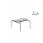 PREDELLINO AD UN GRADINO ANTISCIVOLO IN ACCIAIO CROMATO (Portata max: 150kg)