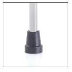 PUNTALE NERO IN GOMMA PUNTA STANDARD PER BASTONI RP190X