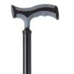 Bastone in alluminio anodizzato, manico a T, colore Midnight - Brio, portata max 110 kg.
