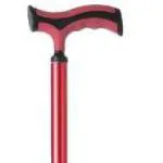 Bastone in alluminio anodizzato, manico a T, colore Sunset - Brio, portata max 110 kg.
