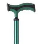 Bastone in alluminio anodizzato, manico a T, colore Forest - Brio, portata max 110 kg.